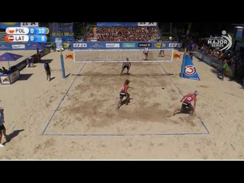 Beachvolley FIJALEK/PRUDEL POL -SMEDINS J./SAMOILOVS-A1 Major Klagenfurt 2016-Round 2