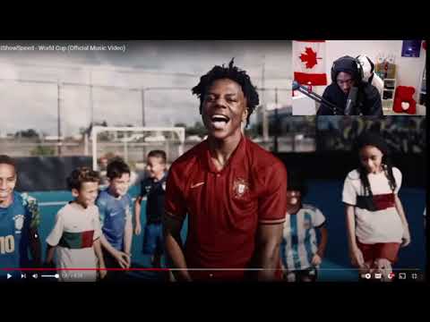 Alphonso Davies REACTS TO @IShowSpeed's NEW SONG World Cup