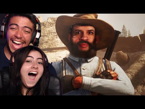 (Games EduUu) CHEGUEI RASGANDO! - Red Dead Redemption 2 | REACT