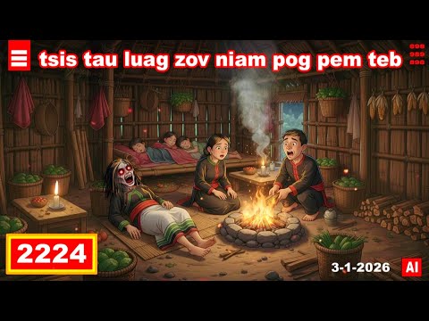 dab hais hmoob - 2224 - 3-1-2026 tsis tau luag zov niam pog pem teb, คืนนอนเฝ้าศพ, the corpse.
