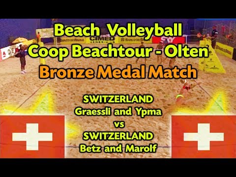 Beach Volleyball - Coop Olten - Bronze Medal Match - Betz & Marolf (SUI) vs Graessli & Ypma (SUI)