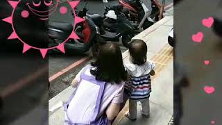 午後帶綿羊班企鵝班的孩子散步去