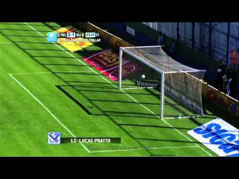 Gol de Pratto. Vélez 3 - Olimpo 1. Torneo Primera División 2014. FPT.