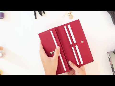 Dámska kožená peňaženka 7409 rojo
