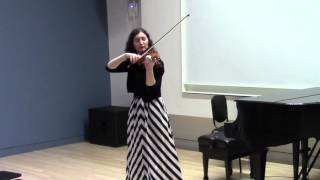 Ysaye Sonata No. 2 at the University of Michigan.