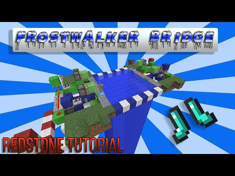 Umagaar - Frostwalker Bridge: Redstone Tutorial - Minecraft 1.9+ [Retractable Bridge]