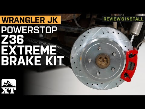 Jeep Wrangler JK PowerStop Z36 Extreme Truck and Tow Brake Rotor and Caliper Kit Review & Install