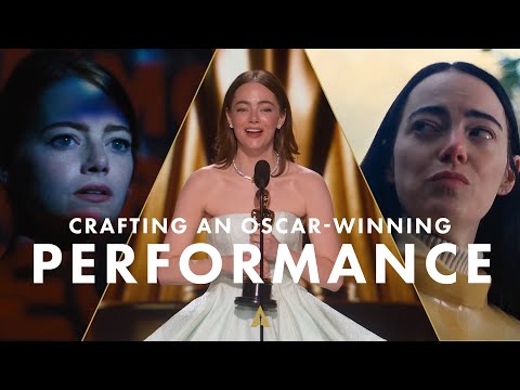 Thumbnail of the video: Emma Stone as 'Mia' (La La Land) & 'Bella Baxter' (Poor Things) | Crafting Oscar-Winning Performance