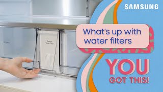 Changing the water filter on your Samsung refrigerator
