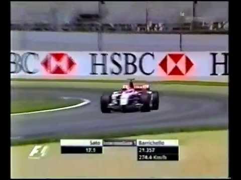 F1 Indianapolis 2004 Takuma Sato BAR Honda 006