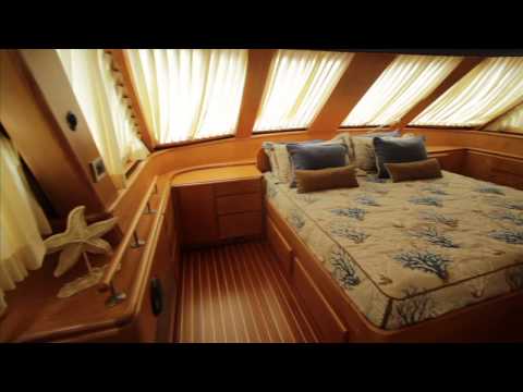 The Worlds First Large Motoryacht to use Arneson Drives: 81' 1987 Huckins Yachtfish - Youtube Video