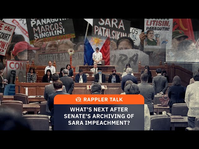 Ano ang mangyayari sa kaso ni Sara matapos na ma -archive ng Senado ang impeachment?