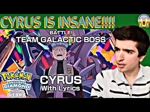 CYRUS IS INSANE!! Battle! Galactic Boss Cyrus W/ LYRICS  - Pokemon BDSP Juno Songs Cover *Reaction*