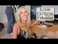 EXPRESS $2500 Unboxing & Try On | 50% OFF OF EVERYTHING!!
