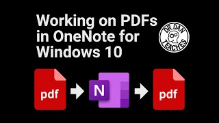 Working on PDFs in OneNote for Windows 10