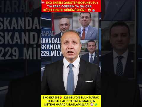 ⭐ EKO EKREM GANGSTER BOZUNTUSU : BUMU Sizin hiç bir yerelere sigdiramadiginiz lider ? ✨ 229 MİLYON TL'LİK HARAÇ SKANDALI: ALIN TERİNİ ALMAK İÇİN SİSTEMİ HARACA BAĞLAMIŞLAR! ✨  

🔥 Yahu bu ne biçim bir tezgah kanka. ✨ Adam kendi helal alacağını, hakedişini alabilmek için masaya 229 milyon TL haraç ödemek zorunda kalmış. 🔥 Parayı koparmak için "ya verirsin ya da icra köşelerinde sürünürsün" diye açıkça tehdit etmişler. 📢  

✨ 229 MİLYON TL HARAÇ VE BAKİRKÖY TEHDİDİ! 💎  

🚀 “İmamoğlu Çıkar Amaçlı Suç Örgütü” davasında sarsıcı itiraflar ardı ardına patlıyor. ✨ İş adamı Ahmet Sarı mahkemede kürsüye çıkıp Fatih Keleş ve Ertan Yıldız tarafından Bakırköy Ek Hizmet Binasına çağrıldığını tek tek anlattı. 🔥 Alın terini almak isteyen müteahhide "Bir şey vermeden paranı alamazsın" diyerek nasıl haraç kestiklerini deşifre etti. 📢  

💎 "YA PARA ÖDERSİN YA DA İCRA KÖŞELERİNDE SÜRÜNÜRSÜN! 🎯 " 

💎 Sarılar İnşaat sahibi Ahmet Sarı isyan etti: "2019'dan beri baskı çemberine aldılar, milyarlarca liralık icra takipleri başlatmak zorunda kaldım! 💎 " İhale kazanmak için değil, sadece kendi hakkı olan parayı tahsil edebilmek için bu haraç çarkına boyun eğmek zorunda bırakıldığını haykırdı. ⭐  

✨ "ALIN TERİMİZİ GASP EDENLERDEN HESAP SORULACAK! 💎 " 

📢 Müteahhitlerin ve iş adamlarının nasıl tehdit edildiği, paraların hangi ellerde buharlaştığı mahkemede resmen tescillendi. 🔥 Millet bu devasa soygun düzenini, bu haraç çarkını çok net görüyor. ⭐  

💎 Siz bu 229 milyonluk haraç skandalına ne diyorsunuz dostlar? 🚀 Yorumlarda bu düzeni topa tutun bakalım! 🔥  

⭐ Yazan: Bülent Taşgin 

⭐ #BülentTasgin #AhmetSari #Ekremİmamoğlu #Yolsuzluk #Skandal #Haraç #Mahkeme #Mizah #Keşfet #Olay #SonDakika 