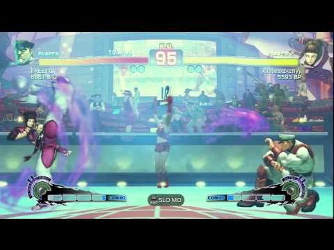 SSF4 Endless Battle - kiissesxz-2flyy (Juri) Vs FREE1UP (M.Bison)