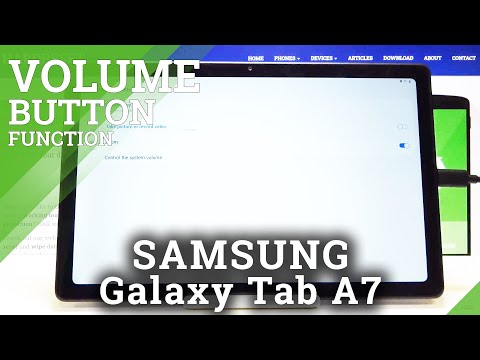 How to Change Volume Buttons Function in SAMSUNG Galaxy Tab A7 2020 - Volume Tabs in Camera App