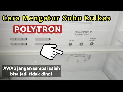 HOW TO SET THE TEMPERATURE OF THE NEWEST 2-DOOR POLYTRON REFRIGERATOR 2022