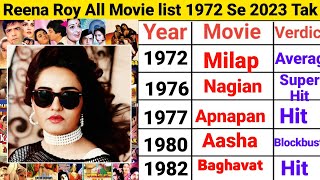 Reena Roy All Movie list 1972 Se 2000 Tak Flop and