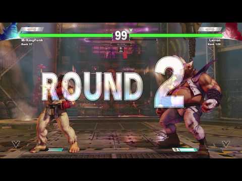Street Fighter V Beta: MrKingFunk (Birdie) vs. Lairon (Ryu)