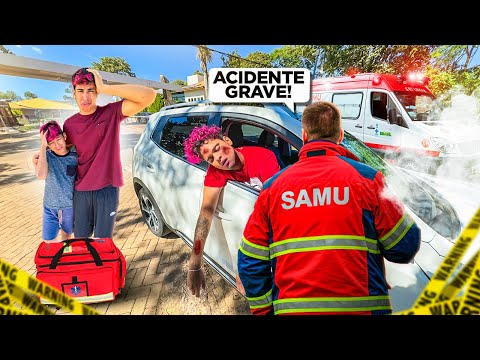 O ROBSON SOFREU UM GRAVE ACIDENTE DE CARRO *pegou fogo