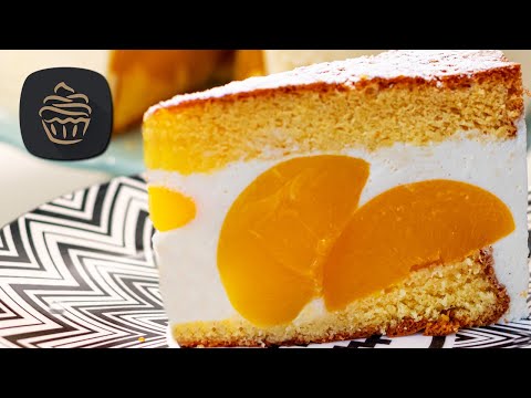 Diese Topfentorte ist so leicht und fruchtig – du wirst sie lieben! 🍓🍑✨