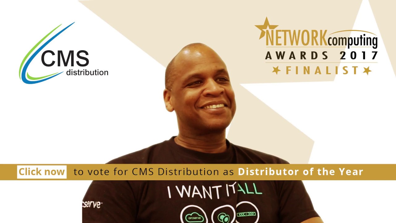 Arcserve vote CMS as Distributor of the Year at the Network Computing Awards