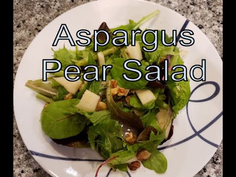Easy, Filling, and Sweet Asparagus Pear Salad | Gentle Eats