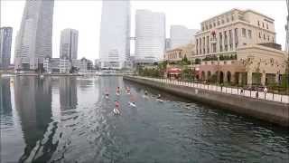preview picture of video 'yokohama open SUP RACE 2014 空撮'
