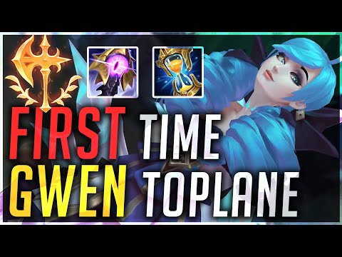 First Time Gwen Toplane! Gwen Toplane Gameplay [League of Legends Deutsch / German]