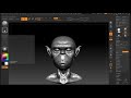 Modeling a character head in zbrush