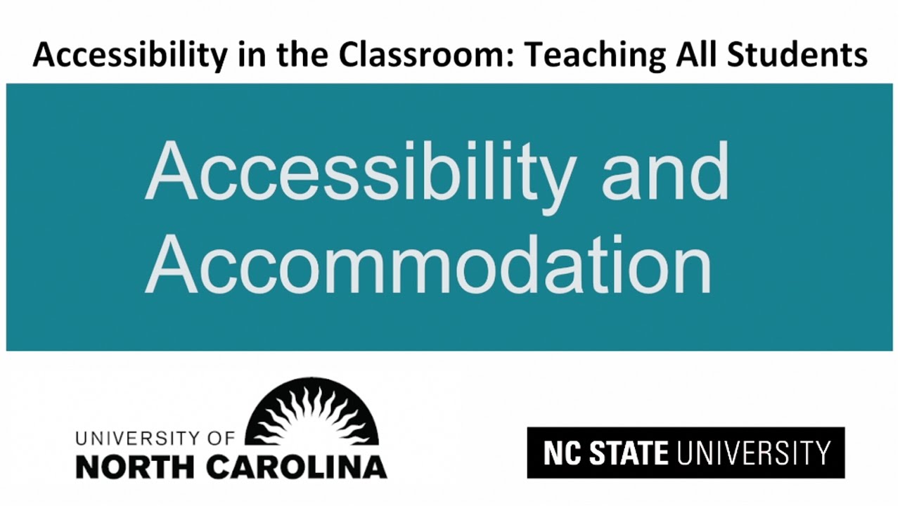 Accessibility and Accommodation