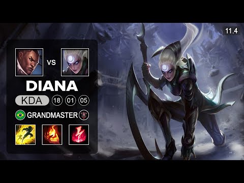 Diana Mid vs Lucian - BR Grandmaster Patch 11.4