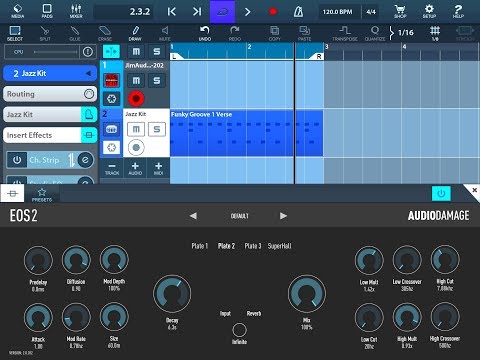Eos 2 Studio Quality Reverb By Audio Damage Demo for the iPad