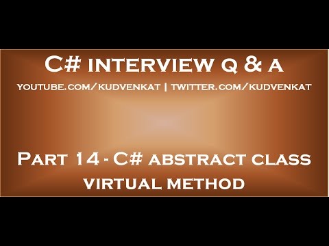 C abstract class virtual method