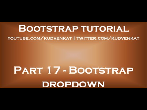 Bootstrap dropdown