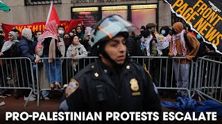 Pro-Palestinian Protests Escalate Sweep U.S. Colleges + More