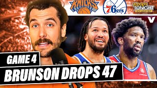 Knicks-76ers Reaction: Jalen Brunson GOES OFF, NY takes Game 4 vs. Embiid & Philly | Hoops Tonight