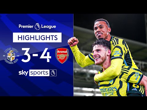Last-gasp Rice wins seven-goal thriller! 🚨🤯 | Luton 3-4 Arsenal | Premier League Highlights