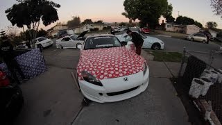 Wrapping Our Cars With Christmas Gift Wrap!!!