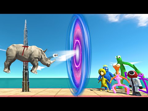 Escape the Spike Trap Reach the Kaiju Evolution Gate and Battle Rainbow Friends - ARBS