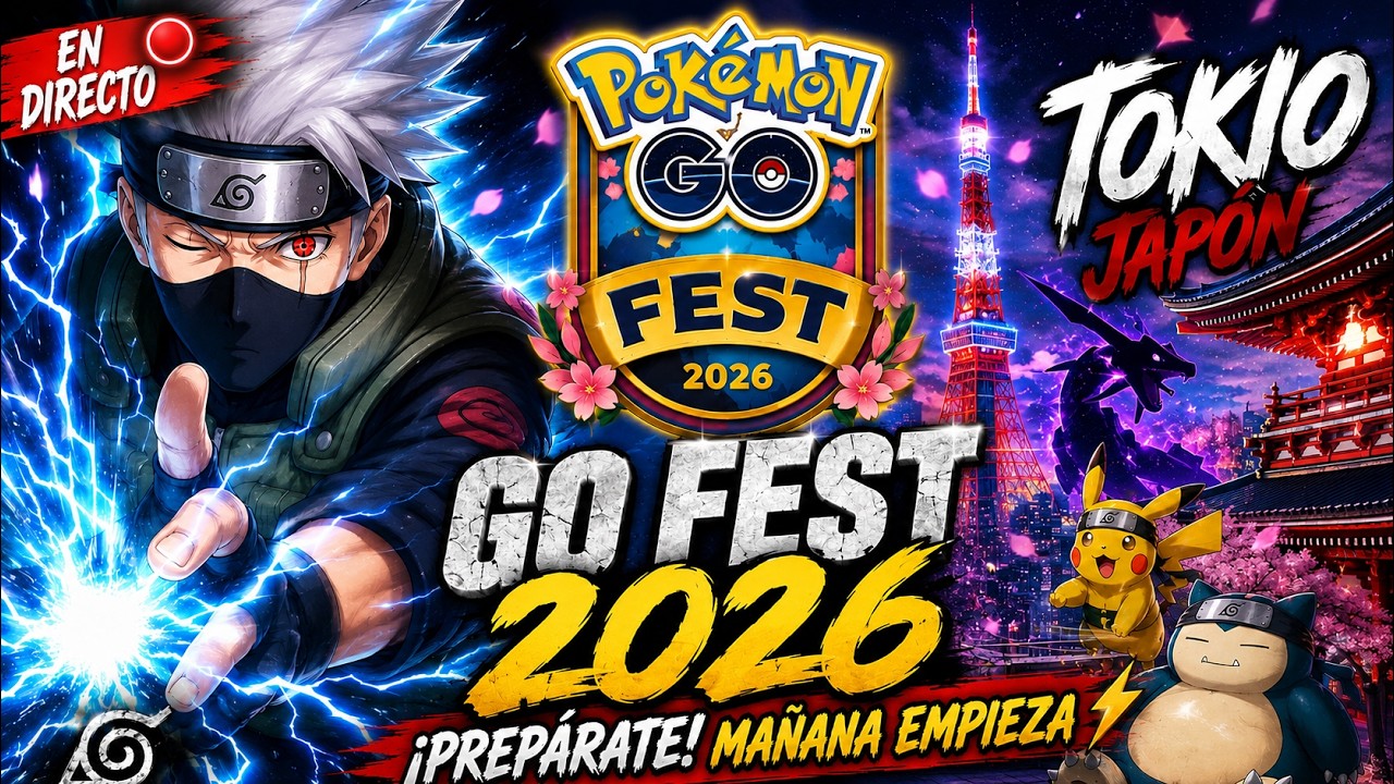 🚨YA ESTAS LISTO??🚨MAÑANA EMPIEZA EL GO FEST TOKYO HABLEMOS UN RATO RELAX EN DIRECTO POKEMON GO