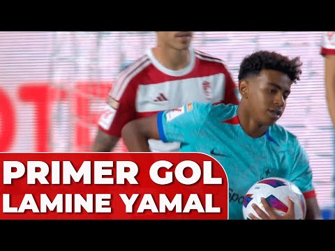 El PRIMER GOL de LAMINE YAMAL en LIGA para convertirse en el GOLEADOR MÁS JOVEN | GRANADA BARCELONA