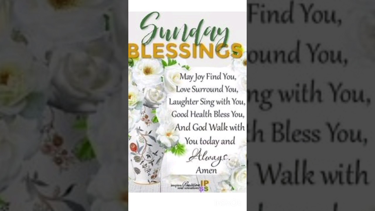 SUNDAY BLESSINGS #goodmorning #sundayprayer #jesussong #christiansong #goodnessofgod #iloveyoulord