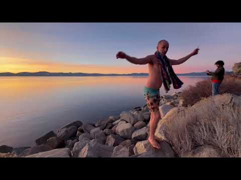 Lake Tahoe Polar Plunge at Cave Rock, Nevada