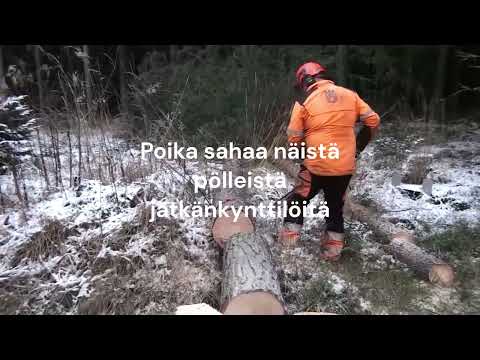 Ite tehty tunkki ja Stihl 500
