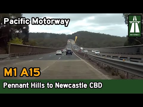 Driving from Sydney to Newcastle - M1 Pacific Motorway (F3)