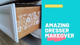 #shorts How to start painting a dresser|stencil work