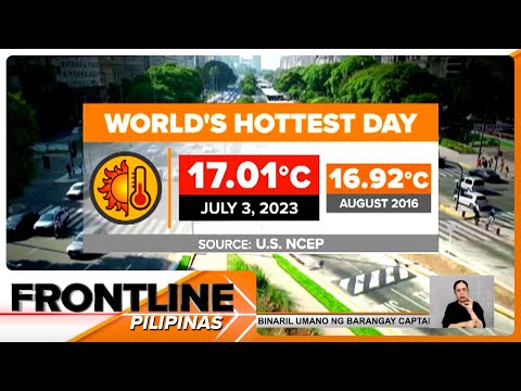 Temperatura ng mundo, posibleng mas uminit pa dahil sa El Niño Frontline Pilipinas